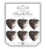 Always and Forever - Amore Heart Vintage Metal Charms
