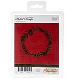 Couture Creations Let Every Day Be Christmas Hotfoil Stamp - Wild Wreath Frame