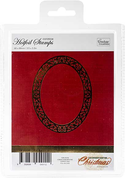 SO: Couture Creations Let Every Day Be Christmas Hotfoil Stamp - Ornate Christmas Frame