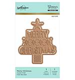 SO: Spelbinders Hot Foil Plate Merry Christmas Tree
