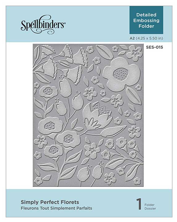 SO: Spellbinders Embossing Folder - Simply Perfect Florets