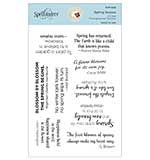 Spellbinders Clear Acrylic Stamps - Spring Quotes - Spring Flora