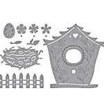 Spellbinders Etched Dies By Vicky Papaioannou - Build A Spring Birdhouse