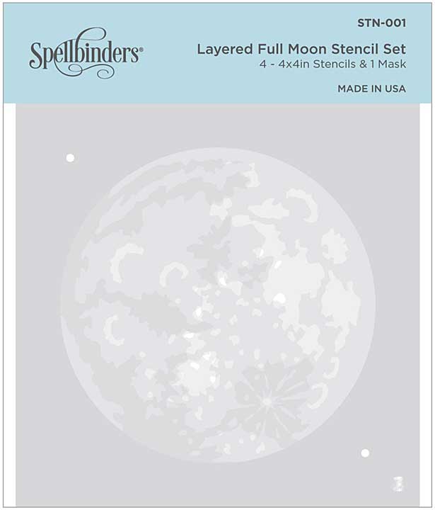 SO: Spellbinders Stencil - Layered Full Moon