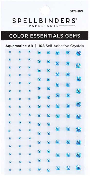 Spellbinders Colour Essentials Gems - Aquamarine (108pk)