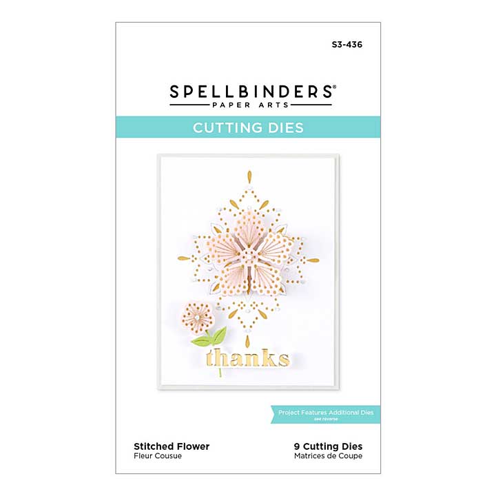 Spellbinders Etched Dies - Spring Into Stitching Stitched Flower