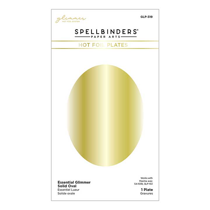 Spellbinders Glimmer Hot Foil Plate - Essential Solid Oval