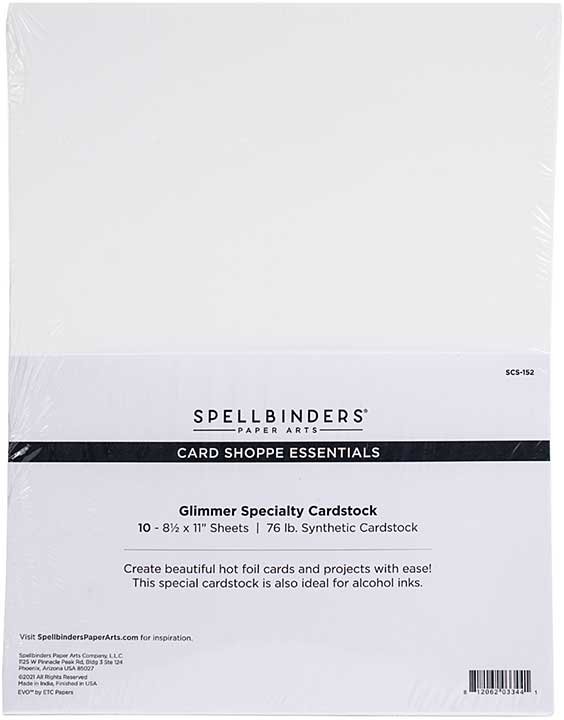 SO: Spellbinders Glimmer Specialty Cardstock 8.5X11 10Pkg -