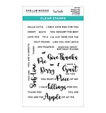 SO: Spellbinders Clear Stamp Set By Tina Smith - Perfect Pie Sentiments & Fillings -Pie