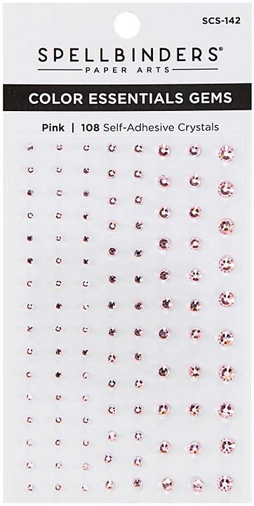 SO: Spellbinders Color Essentials Gems 108Pkg - Pink Mix
