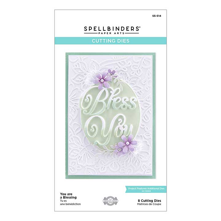 Spellbinders - You are a Blessing Etched Dies (Right Words, Becca Feeken)