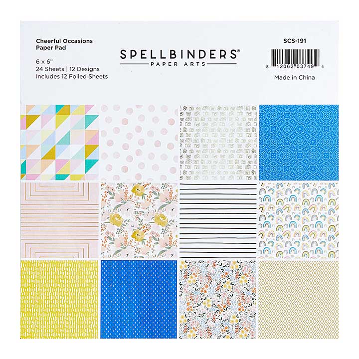 SO: Spellbinders - Cheerful Occasions Paper Pad