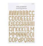 Spellbinders - Gold Glitter Foam Block Alphabet from the Birthday Celebrations Collection
