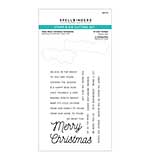 Spellbinders - Many Merry Christmas Sentiments Clear Stamp and Die Set (Celebrate the Season)