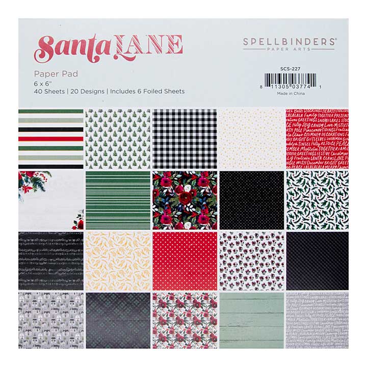 SO: Spellbinders - Santa Lane Paper Pad from Santa Lane Collection