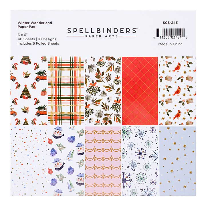 Spellbinders - Winter Wonderland Paper Pad from Winter Wonderland Collection