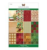 Christmas Velvet 6 x 9-inch Paper Pad from the Christmas Flea Market Finds Collection by Cathe Holden