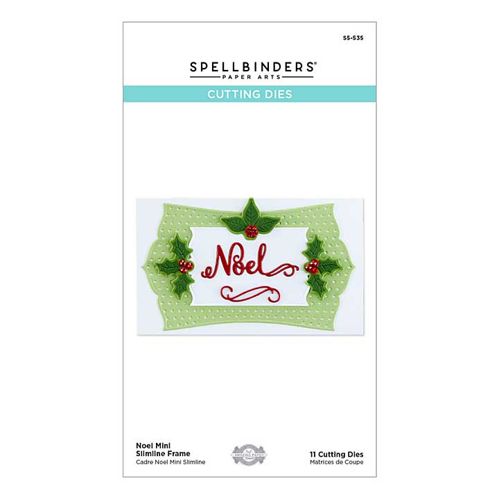 SO: Noel Mini Slimline Frame Etched Dies from the Christmas Flourish Collection by Becca Feeken