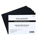 A2 Brushed Black Envelopes - 10 Pack (Sealed for the Holidays)