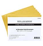 A2 Brushed Gold Envelopes - 10 Pack (Sealed for the Holidays)
