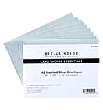 A2 Brushed Silver Envelopes - 10 Pack (Sealed for the Holidays)
