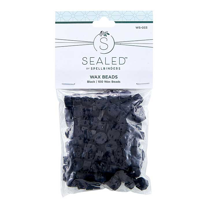 SO: Black Wax Beads (Sealed by Spellbinders)
