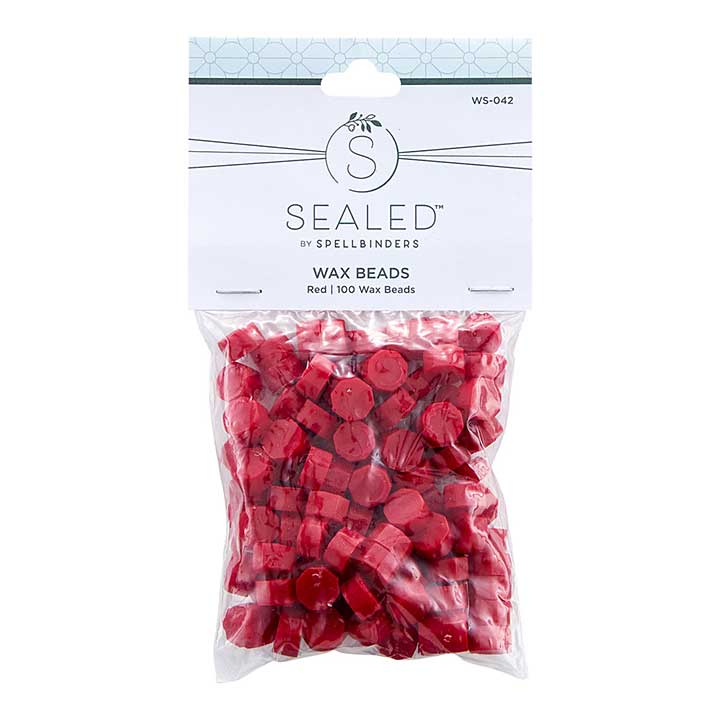 SO: Red Wax Beads (Sealed by Spellbinders)