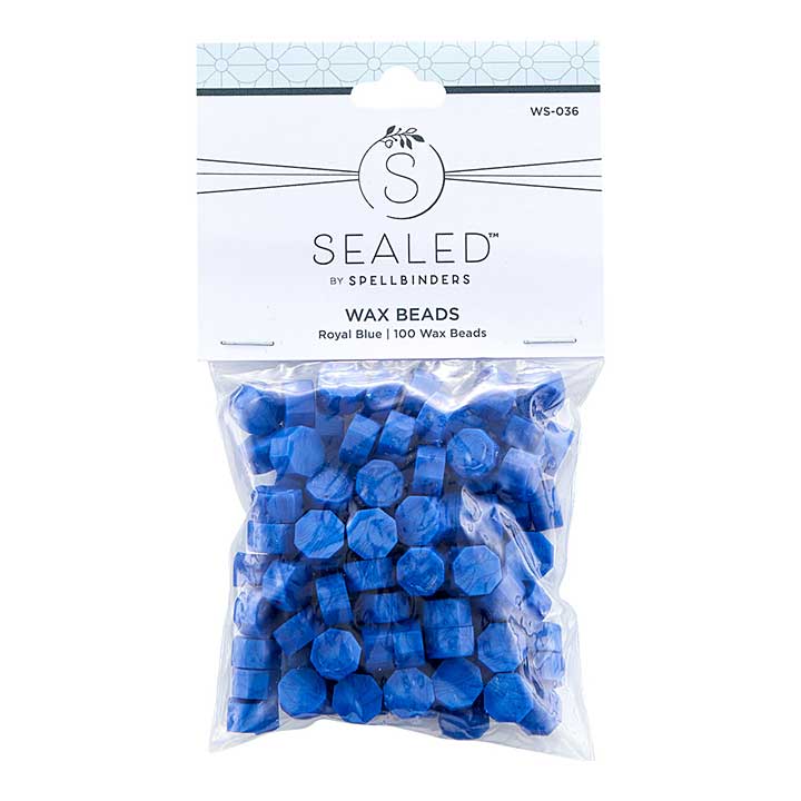 Royal Blue Wax Beads (Sealed by Spellbinders)