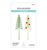 Sealed Christmas Tree Squiggle Etched Dies (Sealed for the Holidays)