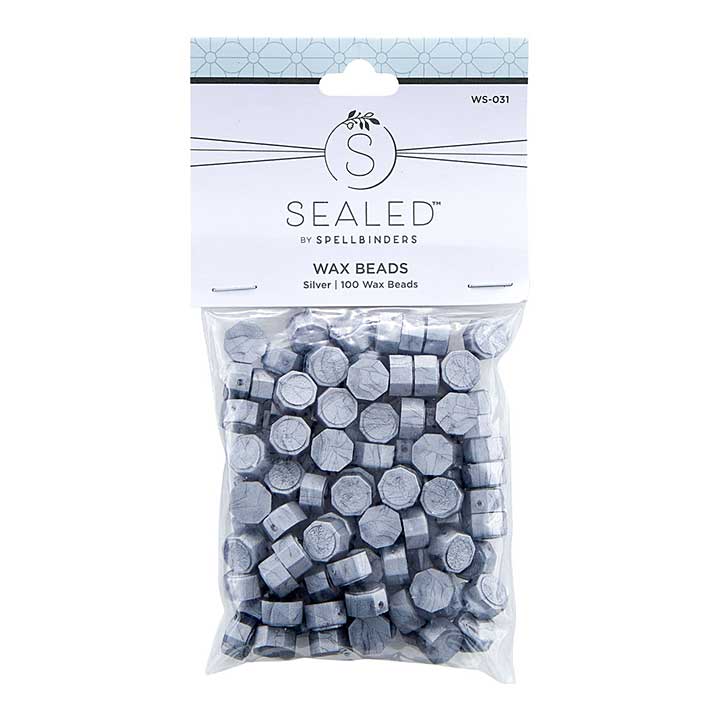 SO: Silver Wax Beads (Sealed by Spellbinders)