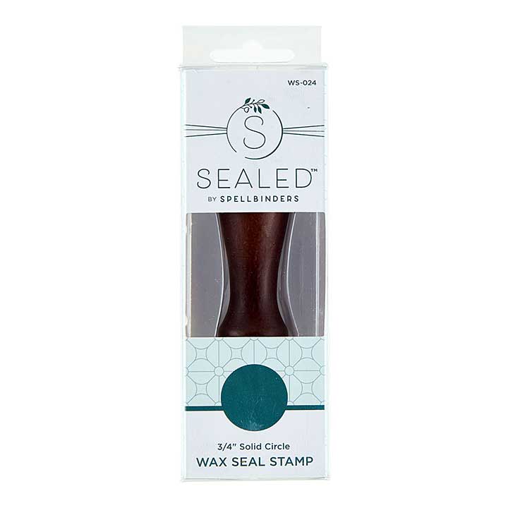 SO: Solid Circle Wax Seal Stamp (0.75 inch) (Sealed by Spellbinders)