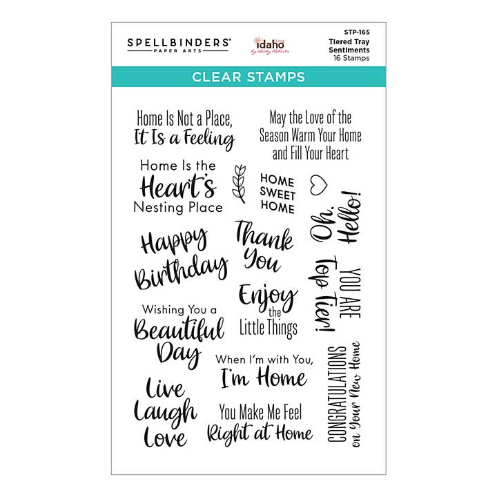 SO: Tiered Tray Sentiments Clear Stamp Set (Tiered Tray by Becky Roberts)