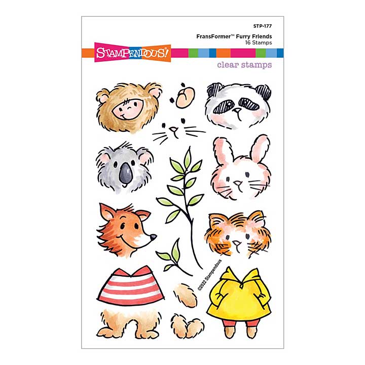 Stampendous Fransformer Furry Friends Clear Stamps (FransFormer Friends)