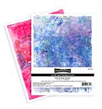 Stampendous Pink Blue Splash - 4 Sheets (8.5 x 11) (FransFormer Friends)