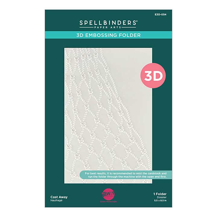 SO: Spellbinders Cast Away 3D Embossing Folder (Seahorse Kisses)