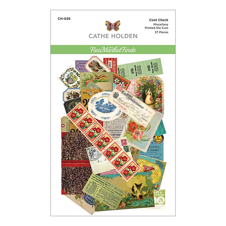 SO: Spellbinders Coat Check Miscellany Printed Die Cuts (Flea Market Finds)