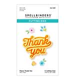 Spellbinders Floral Thank You Etched Dies (Layered Stencils)