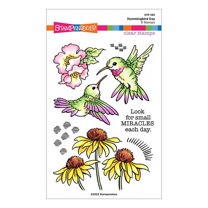 Spellbinders Hummingbird Day Clear Stamp Set (Stampendous Spring)