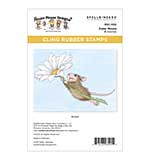 House-Mouse Cling Rubber Stamps - Daisy Mouse Cling Rubber Stamp