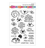 Stampendous Clear Stamps - Stampendous Bear Hugs Faces and Sentiments Clear Stamp Set