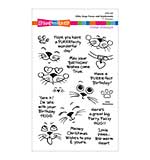 Stampendous Clear Stamps - Stampendous Kitty Hugs Faces and Sentiments Clear Stamp Set