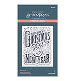 Spellbinders Press Plates - Merry Christmas and Happy New Year Press Plate