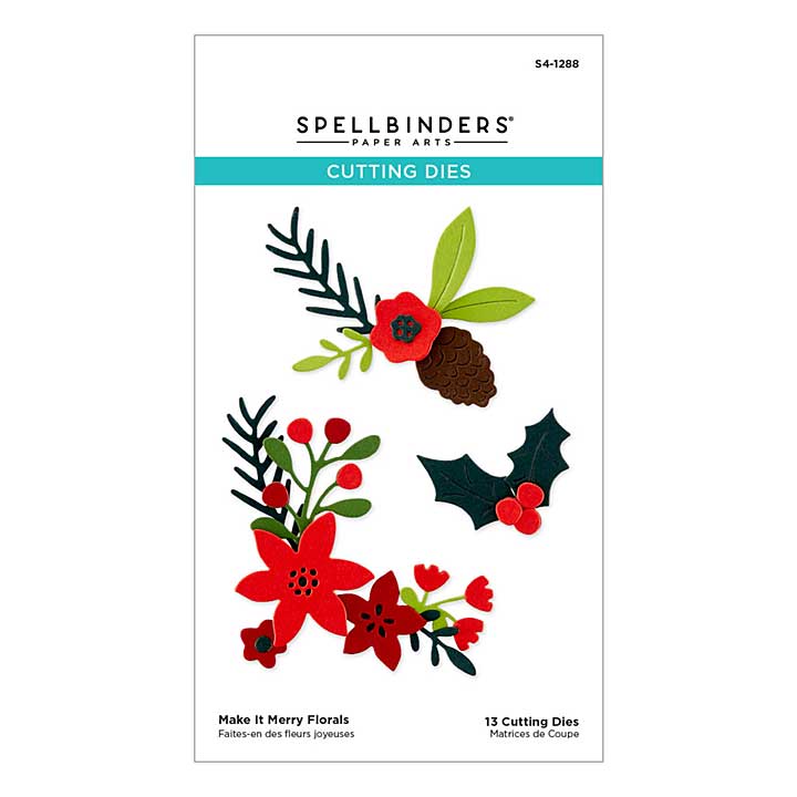 SO: Spellbinders Dies - Make It Merry Florals Etched Dies