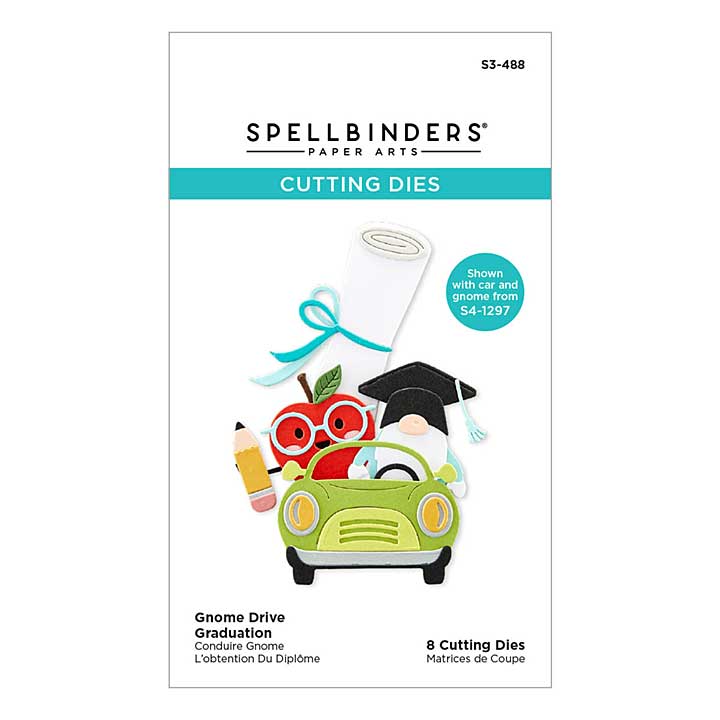 SO: Spellbinders Shapeabilties - Gnome Drive Graduation Etched Dies