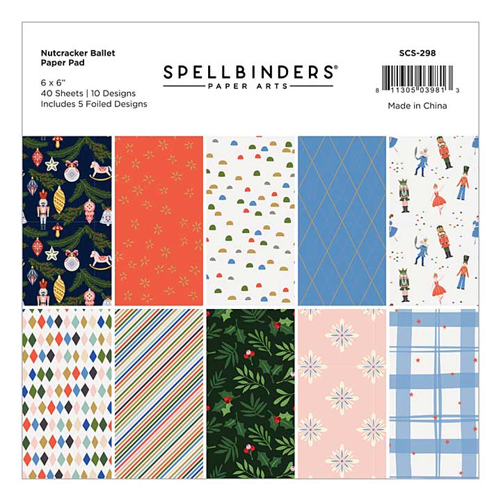 Spellbinders 6 x 6 Paper Pad - Nutcracker Ballet Paper Pad