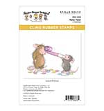 House-Mouse Cling Rubber Stamps - Party Time! Cling Rubber Stamps