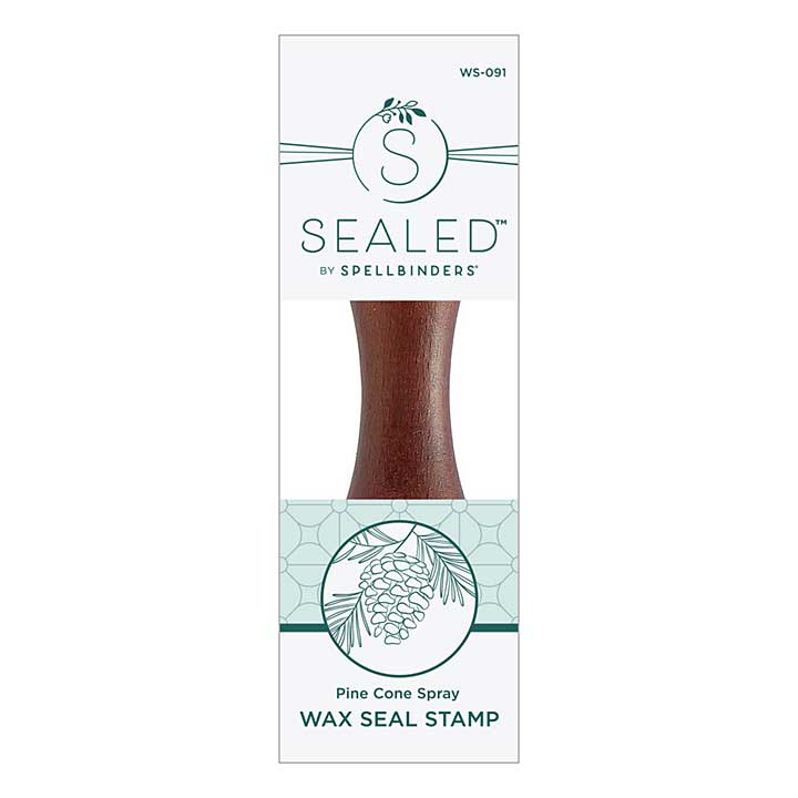 SO: Spellbinders Wax Seals - Pine Cone Spray Wax Seal Stamp