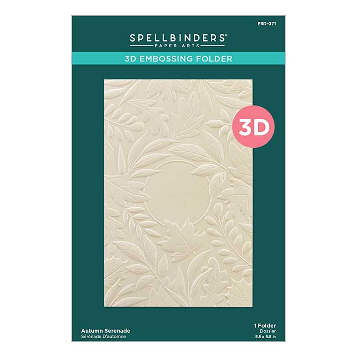 SO: Spellbinders 3D Embossing Folder - Autumn Serenade 3D Embossing Folder