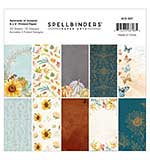 Spellbinders 6 x 6 Printed Paper Kit and ala with printed insert - Serenade of Autumn 6in x 6in Paper Pad