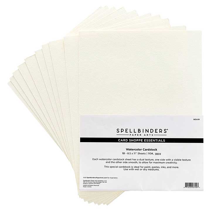 Spellbinders Paper - 8.5in x 11in Watercolor Cardstock - 10 pack